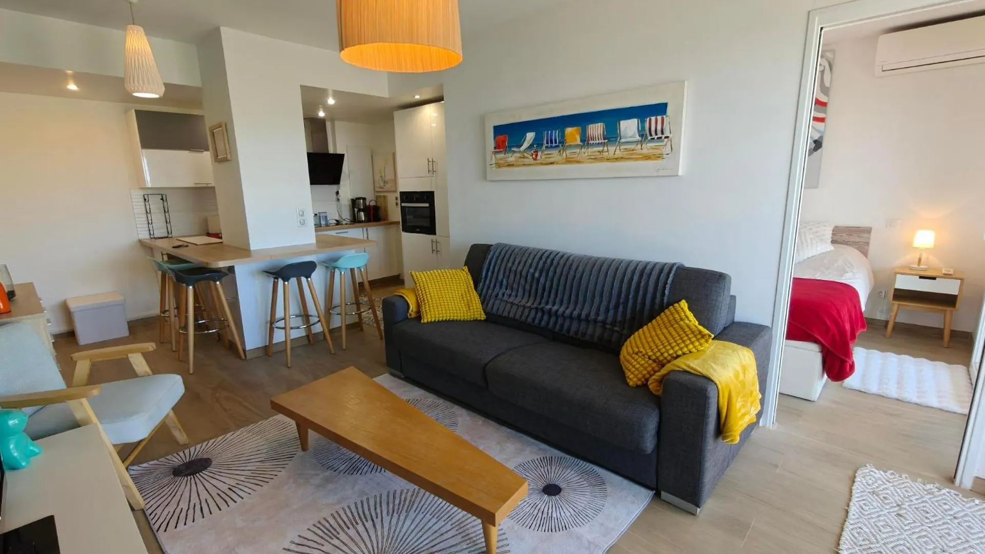 Apartment Appartement Toit Terrasse Nice-Ouest Avec Parking, Clim Et Piscine