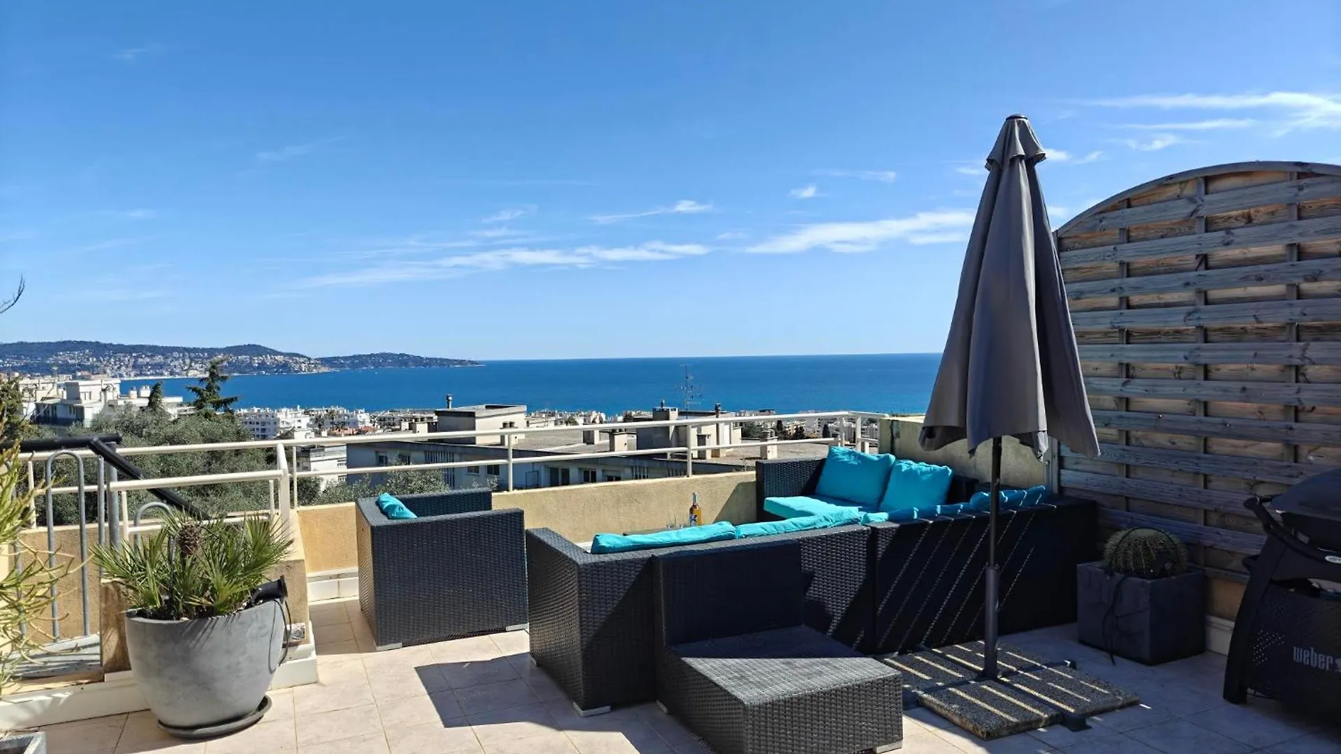 Appartement Toit Terrasse Nice-Ouest Avec Parking, Clim Et Piscine Apartment Nice